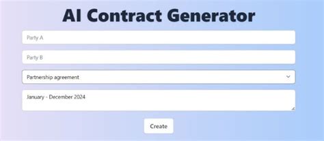 Ai Contract Generator