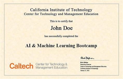 Caltech Ai Ml Bootcamp